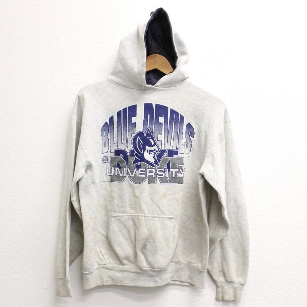 Vintage Duke University Blue Devils Hooded Sweatshirt Small